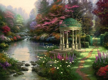 jardin Tableau Peinture - Le jardin de la prière Thomas Kinkade